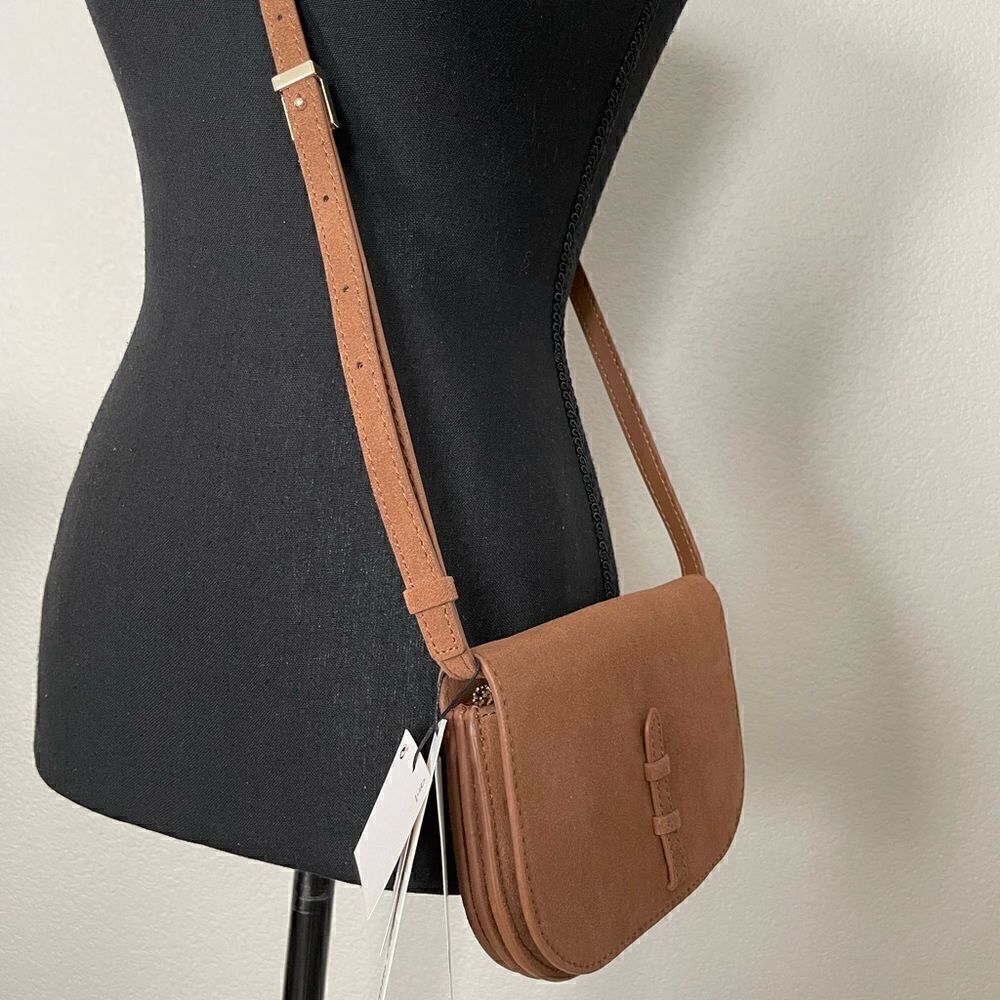 NWT Zara Split Leather Crossbody - Picture 9 of 11